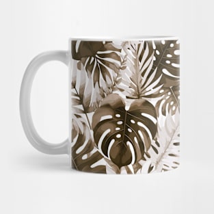 Minimalistic Monstera Tropical Leaves Mug